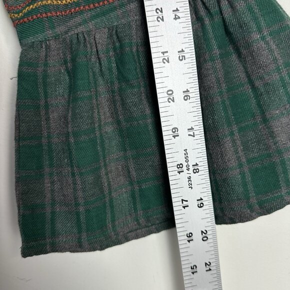 Ivy Jane Embroidered Tunic Top Boho Fairy Hippie Hooded Bell Sleeve Flannel - Picture 9 of 10